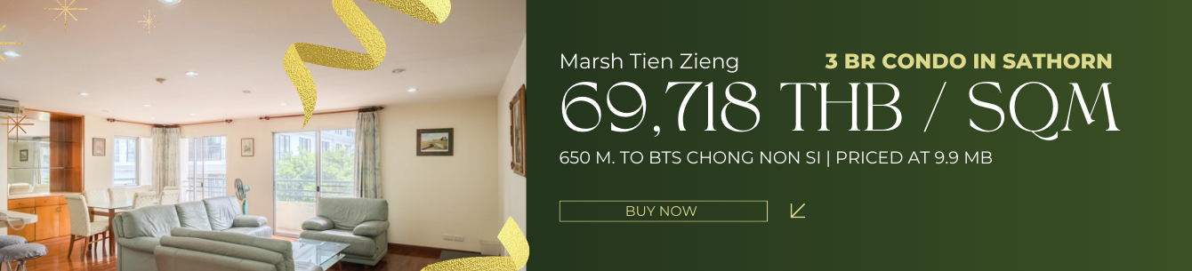 9.9 MB condo 3 bedrooms for sale at Marsh Tien Zieng near BTS Chong nonsi AA38673