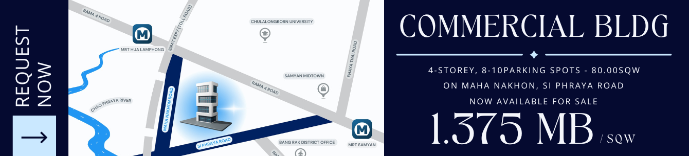 Building for commercial purpose located in Maha Nakhon & Si Phraya one of Bangkok's best business district AA39909