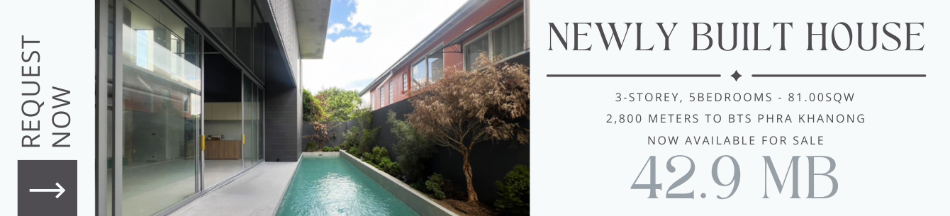 Newly built detached house with swimming pool in Phra Khanong, Bangkok on Accom Asia AA41869