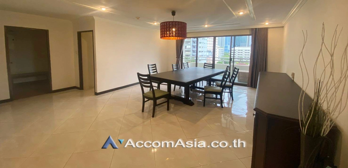 Big Balcony, Pet friendly |  3 Bedrooms  Condominium For Rent in Sukhumvit, Bangkok  near BTS Phrom Phong (20590)