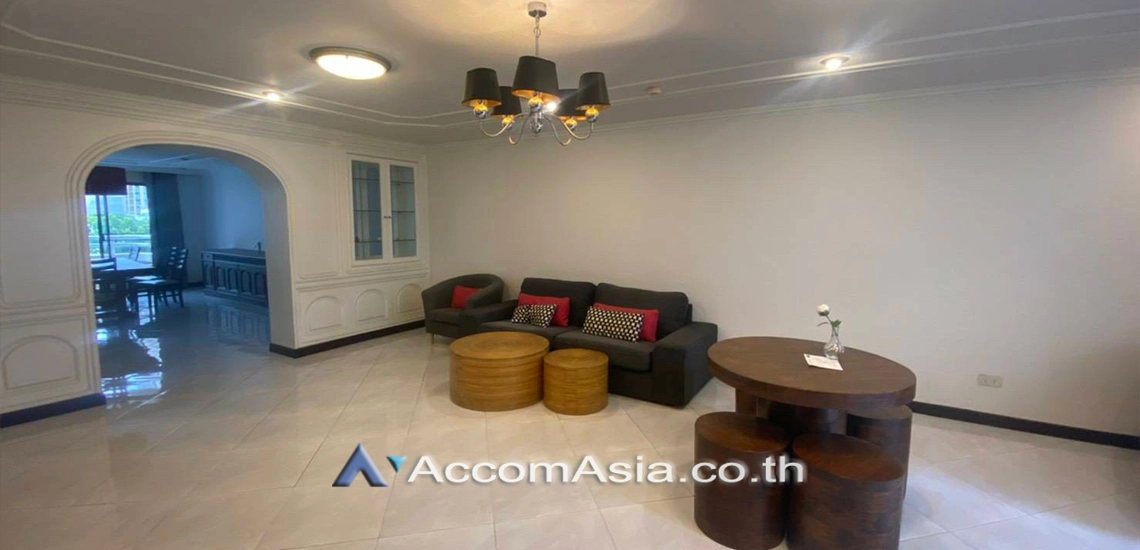 Big Balcony, Pet friendly |  3 Bedrooms  Condominium For Rent in Sukhumvit, Bangkok  near BTS Phrom Phong (20590)