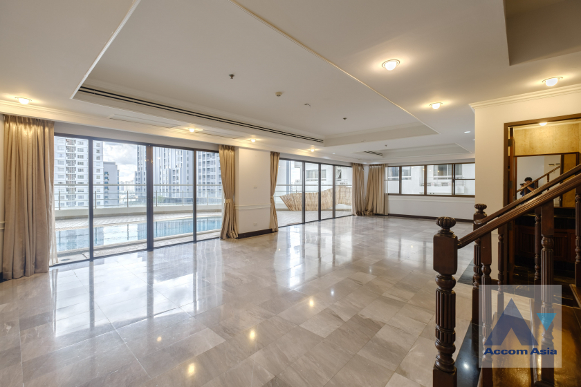 Huge Terrace, Private Swimming Pool, Duplex Condo, Penthouse condominium for sale in Sukhumvit at Le Raffine Sukhumvit 24, Bangkok Code 1514459