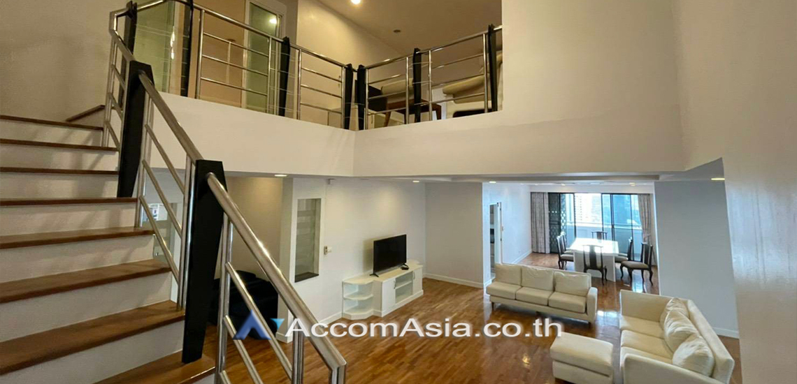 Big Balcony, Duplex Condo, Penthouse, Pet friendly |  5 Bedrooms  Condominium For Rent in Sukhumvit, Bangkok  near BTS Phrom Phong (1516057)