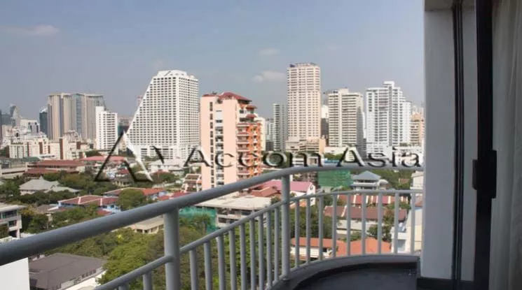 Big Balcony |  1 Bedroom  Condominium For Rent in Sukhumvit, Bangkok  near BTS Nana (1516491)