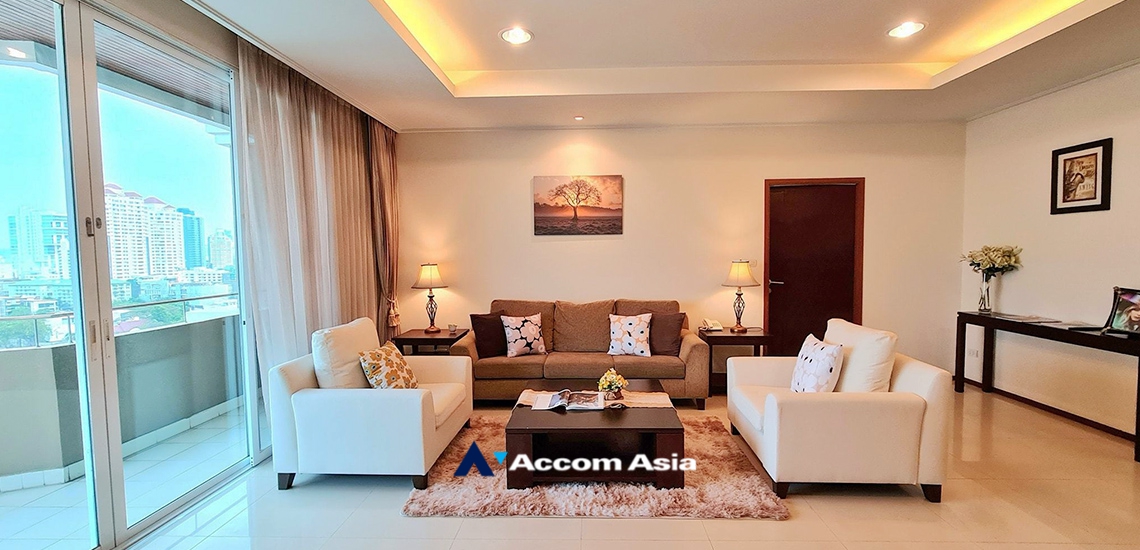 Big Balcony, Pet friendly |  3 Bedrooms  Apartment For Rent in Sukhumvit, Bangkok  near BTS Phrom Phong (1419546)