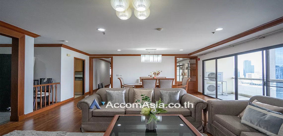 Pet friendly |  3 Bedrooms  Apartment For Rent in Sukhumvit, Bangkok  near BTS Asok - MRT Sukhumvit (10178)