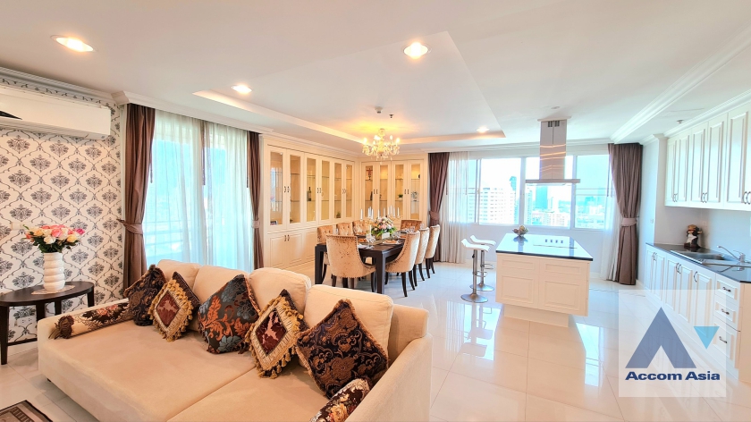 Big Balcony, Duplex Condo, Penthouse, Pet friendly apartment for rent in Sukhumvit at Fully Furnished Suites, Bangkok Code 1421325