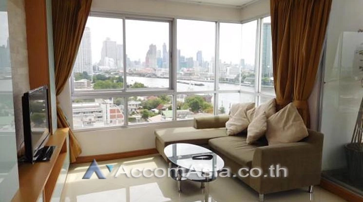 7  2 br Condominium For Rent in Charoennakorn ,Bangkok BTS Krung Thon Buri at Supalai River Place AA11972