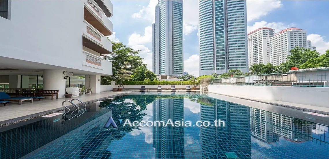 Big Balcony, Pet friendly |  3 Bedrooms  Apartment For Rent in Sukhumvit, Bangkok  near BTS Asok - MRT Sukhumvit (AA13750)