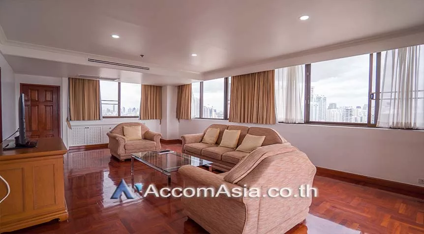 Pet friendly |  3 Bedrooms  Condominium For Rent in Sukhumvit, Bangkok  near BTS Phrom Phong (AA14403)