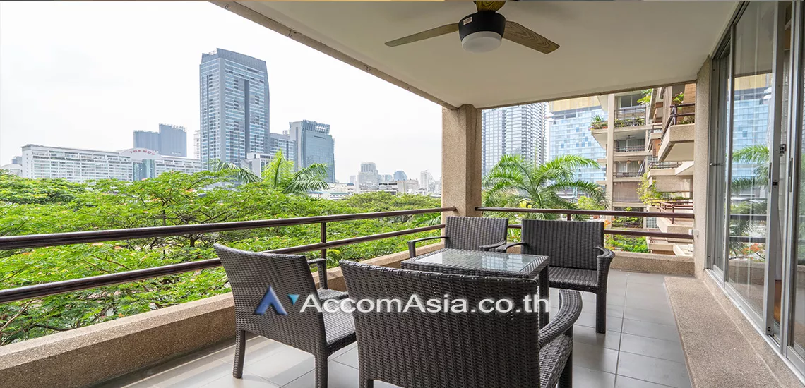 Big Balcony |  3 Bedrooms  Apartment For Rent in Sukhumvit, Bangkok  near BTS Nana (10309)