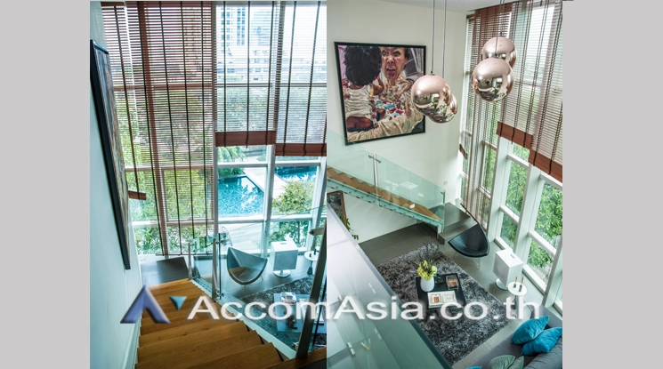 Double High Ceiling, Duplex Condo |  4 Bedrooms  Condominium For Sale in Charoennakorn, Bangkok  near BTS Krung Thon Buri (AA21572)