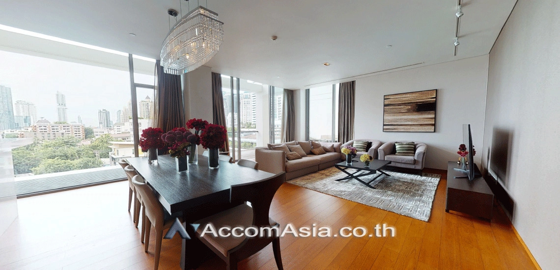 Big Balcony, Duplex Condo |  The Sukhothai Residence Condominium  3 Bedroom for Rent MRT Lumphini in Sathorn Bangkok