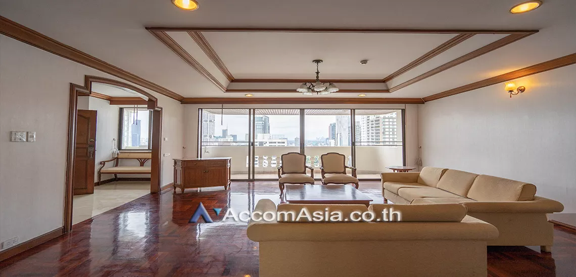 Big Balcony, Pet friendly |  3 Bedrooms  Apartment For Rent in Sukhumvit, Bangkok  near BTS Phrom Phong (AA24363)