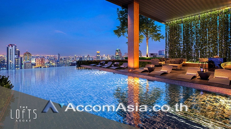 13  2 br Condominium For Rent in Sukhumvit ,Bangkok MRT Phetchaburi at The Lofts Asoke AA26950