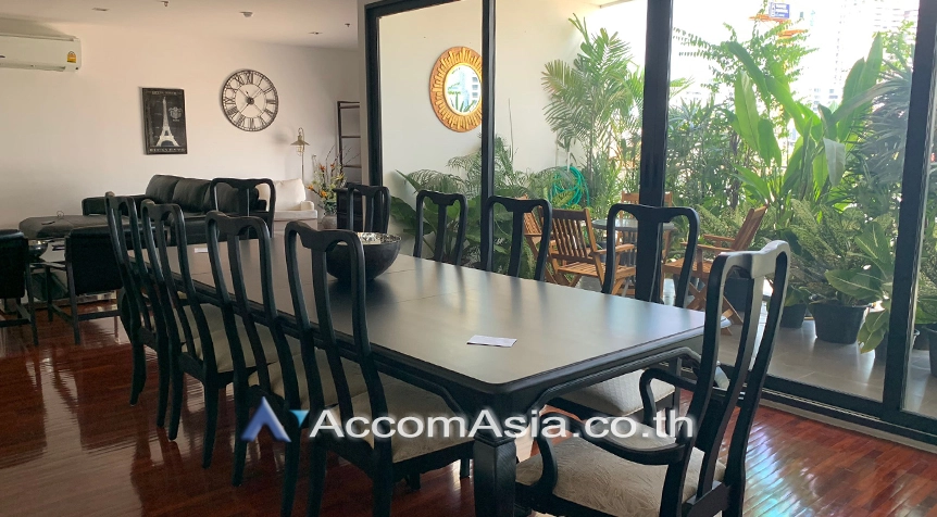 Big Balcony |  4 Bedrooms  Condominium For Rent in Sathorn, Bangkok  near MRT Khlong Toei (AA27146)