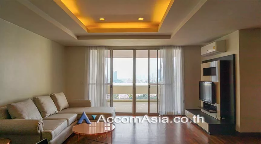 Big Balcony |  2 Bedrooms  Condominium For Rent in Sukhumvit, Bangkok  near BTS Nana (AA27243)