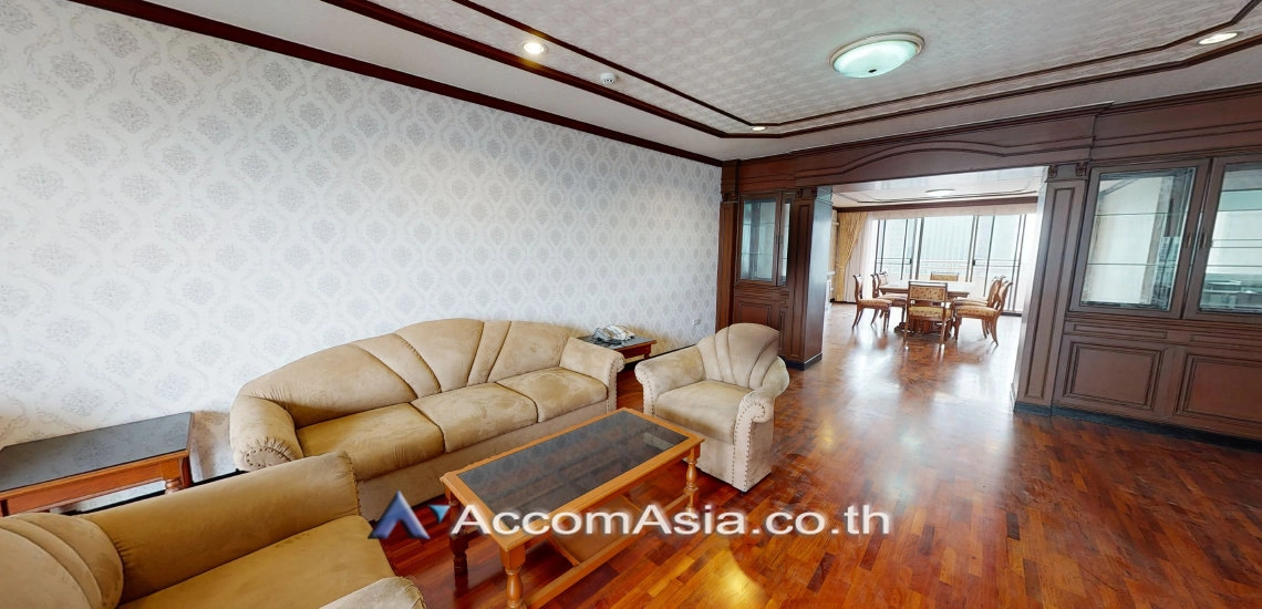 Big Balcony, Pet friendly |  3 Bedrooms  Condominium For Rent in Sukhumvit, Bangkok  near BTS Phrom Phong (AA28058)