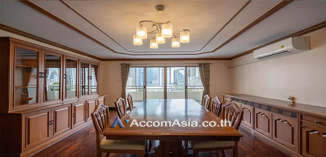 Big Balcony, Pet friendly |  3 Bedrooms  Condominium For Rent in Sukhumvit, Bangkok  near BTS Phrom Phong (AA28059)