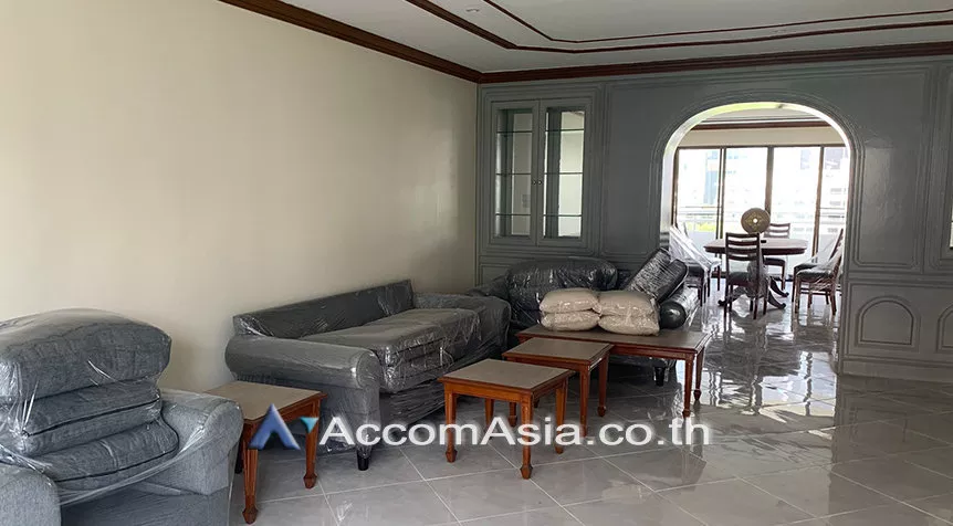 Big Balcony, Pet friendly |  3 Bedrooms  Condominium For Rent in Sukhumvit, Bangkok  near BTS Phrom Phong (AA28060)