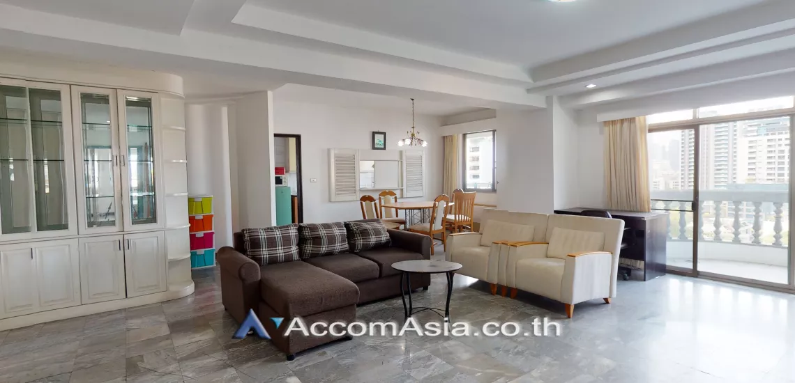  3 Bedrooms  Condominium For Rent in Sukhumvit, Bangkok  near BTS Phrom Phong (AA28964)