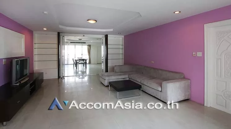 Big Balcony, Pet friendly |  3 Bedrooms  Condominium For Rent in Sukhumvit, Bangkok  near BTS Phrom Phong (24451)