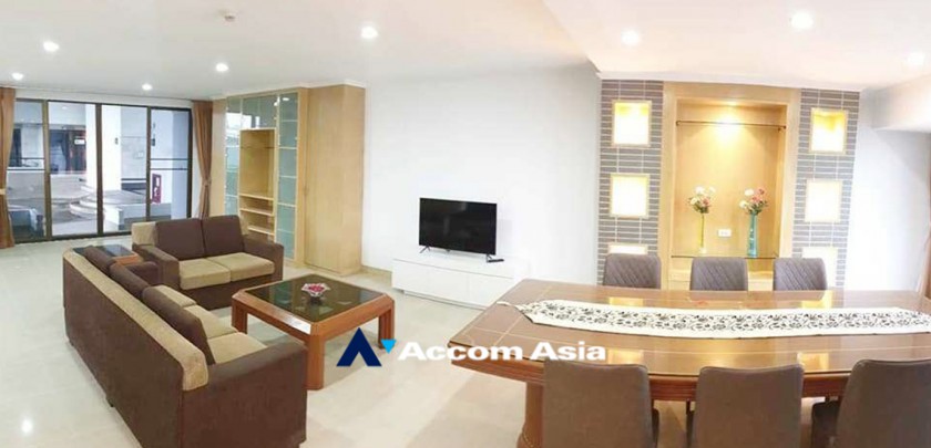 Big Balcony, Duplex Condo |  3 Bedrooms  Condominium For Rent in Sukhumvit, Bangkok  near BTS Phrom Phong (AA30627)