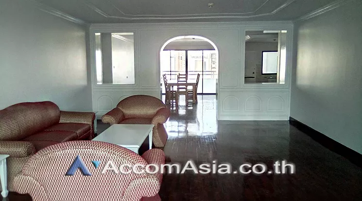 Big Balcony, Pet friendly |  3 Bedrooms  Condominium For Rent in Sukhumvit, Bangkok  near BTS Phrom Phong (24515)