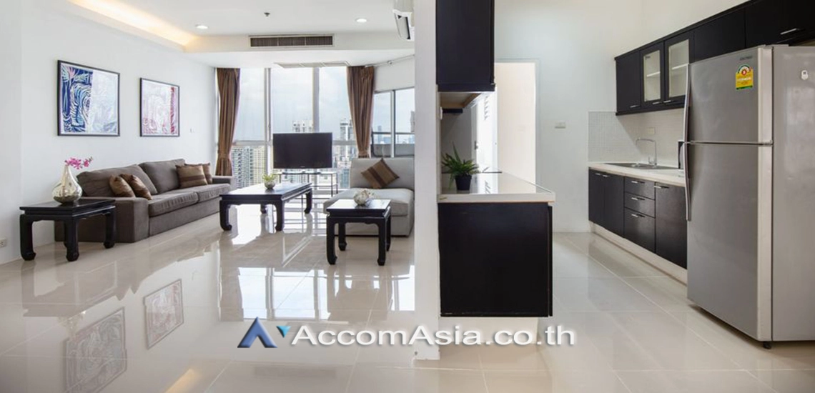 Pet friendly |  3 Bedrooms  Condominium For Rent in Sukhumvit, Bangkok  near BTS Phrom Phong (AA30865)