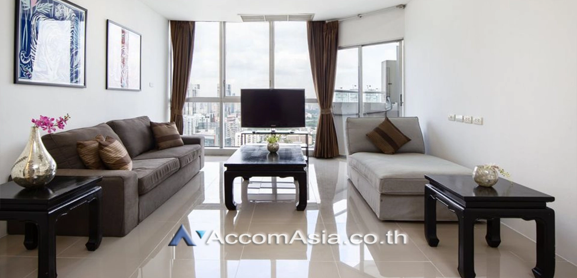 Pet friendly |  3 Bedrooms  Condominium For Rent in Sukhumvit, Bangkok  near BTS Phrom Phong (AA30865)