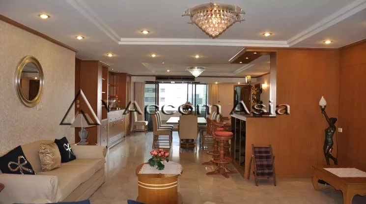  3 Bedrooms  Condominium For Rent in Sukhumvit, Bangkok  near BTS Asok - MRT Sukhumvit (24602)