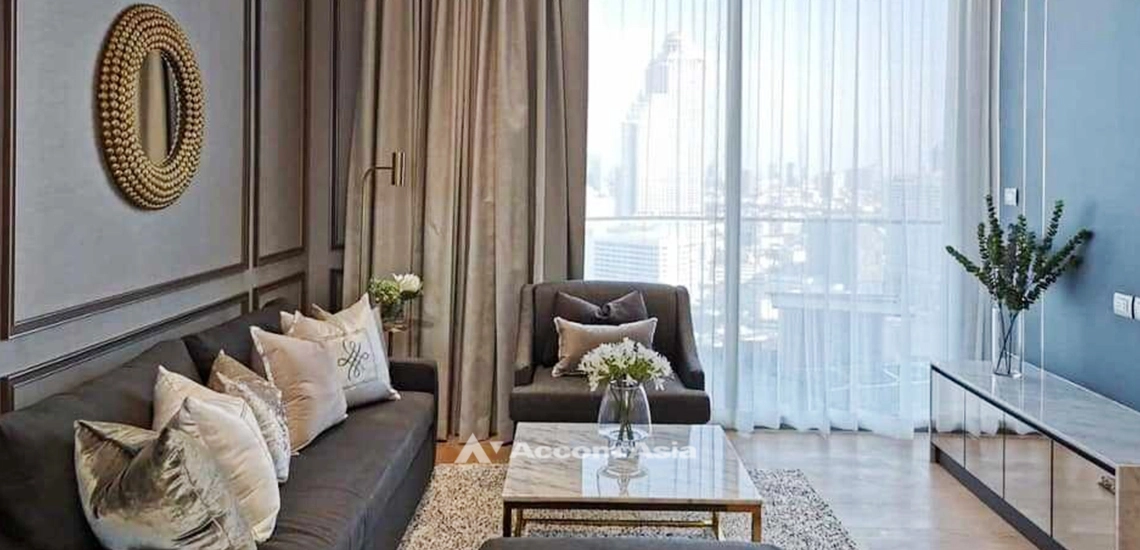  2  2 br Condominium For Rent in Charoennakorn ,Bangkok BTS Krung Thon Buri at Magnolias Waterfront Residences AA32107