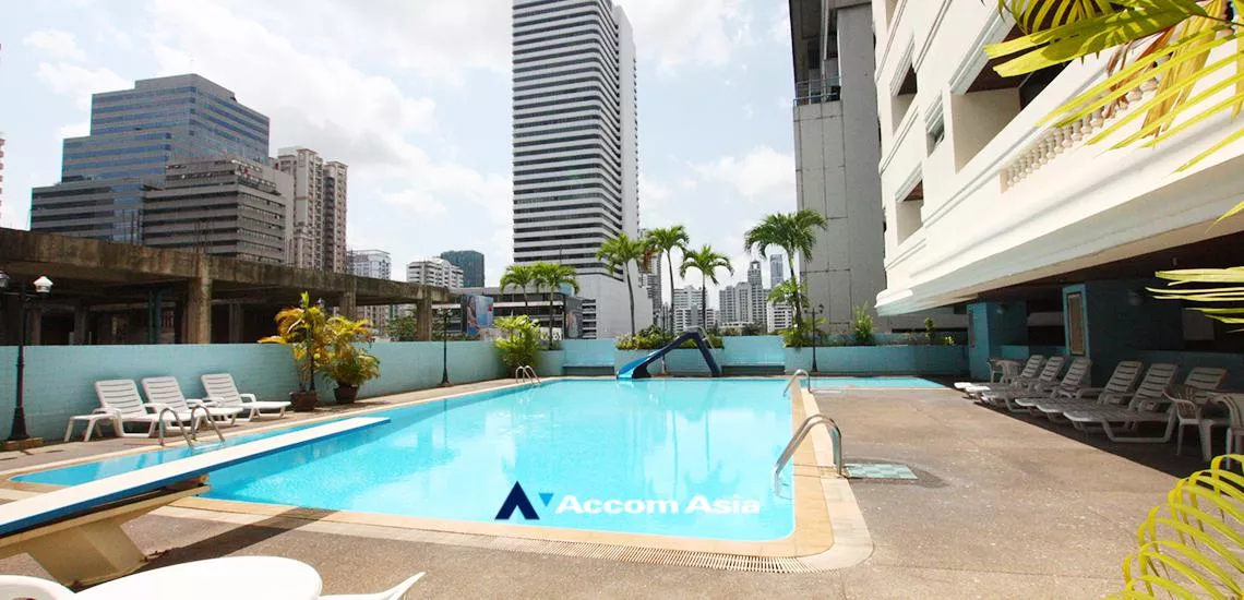 Pet friendly |  3 Bedrooms  Apartment For Rent in Sukhumvit, Bangkok  near BTS Asok - MRT Sukhumvit (AA32299)