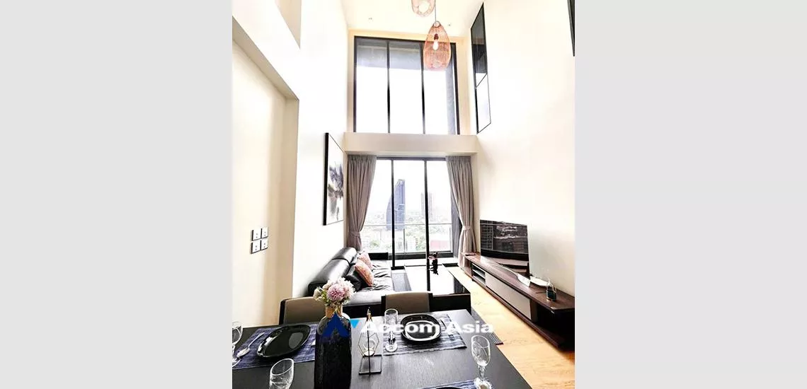 Double High Ceiling, Duplex Condo |  2 Bedrooms  Condominium For Rent in Sukhumvit, Bangkok  near BTS Thong Lo (AA32305)