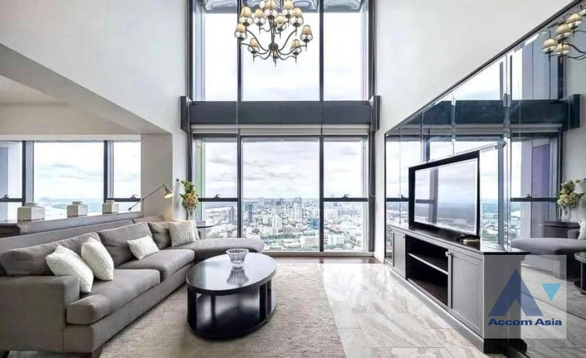Double High Ceiling, Duplex Condo |  4 Bedrooms  Condominium For Rent in Sathorn, Bangkok  near BTS Chong Nonsi - MRT Lumphini (AA33130)