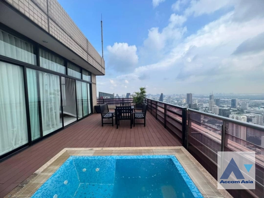 Huge Terrace, Private Swimming Pool, Penthouse |  3 Bedrooms  Apartment For Rent in Sukhumvit, Bangkok  near BTS Phrom Phong (AA37749)