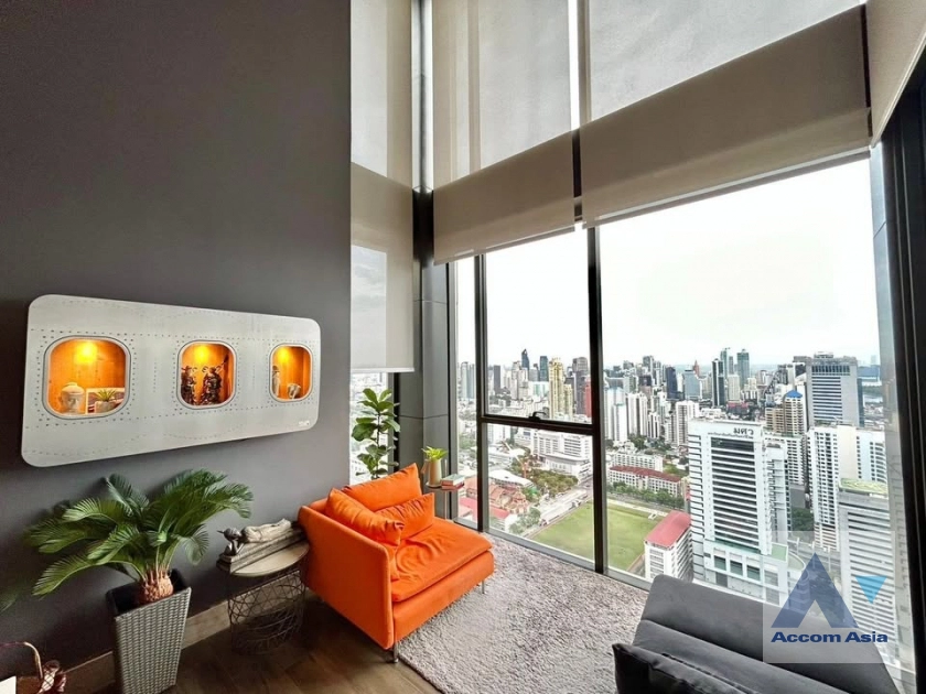 Fully Furnished, Duplex Condo, Penthouse |  4 Bedrooms  Condominium For Rent & Sale in Ratchadaphisek, Bangkok  near BTS Asok - MRT Phetchaburi - ARL Makkasan (AA39466)