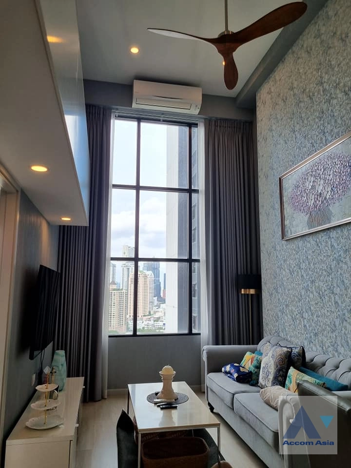 Fully Furnished, Duplex Condo |  1 Bedroom  Condominium For Rent in Sathorn, Bangkok  near BTS Chong Nonsi (AA41733)