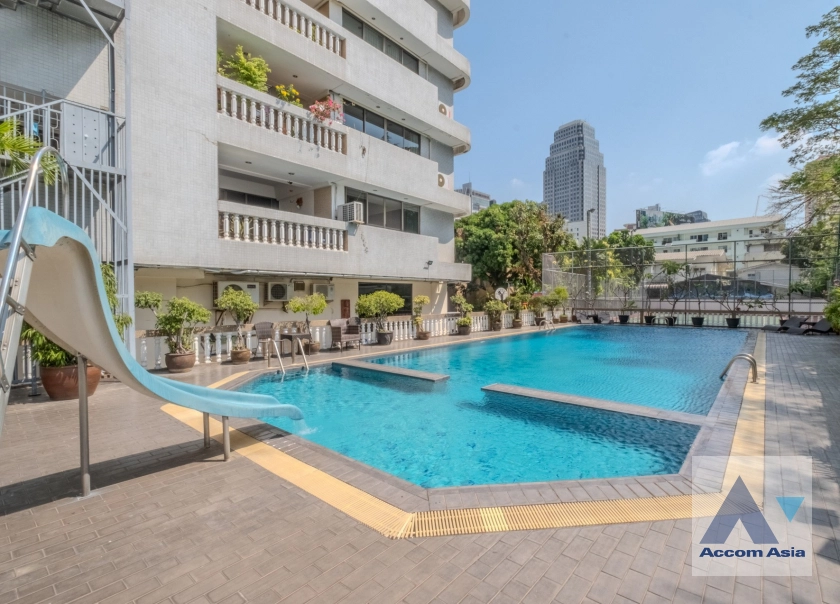 Big Balcony |  3 Bedrooms  Apartment For Rent in Sukhumvit, Bangkok  near BTS Asok - MRT Sukhumvit (AA41798)