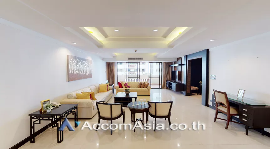 Big Balcony, Pet friendly |  3 Bedrooms  Apartment For Rent in Sukhumvit, Bangkok  near BTS Asok - MRT Sukhumvit (19328)